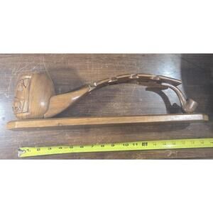 Vintage Large Hand Carved Beautifully Crafted Estate 8 Pipe Display Holder Rack